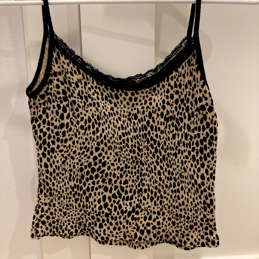 Brandy Melville Cheetah Print Belle Tank Top